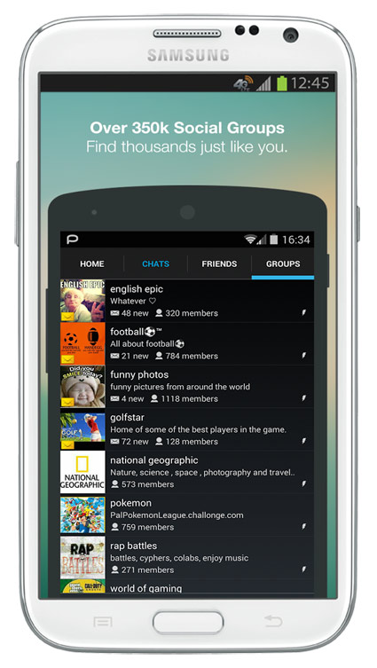 Aplikácia Palringo Group Messenger na stiahnutie zadarmo pre Android