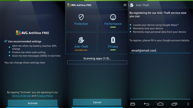 Téléchargement gratuit de l'application AVG AntiVirus pour Android