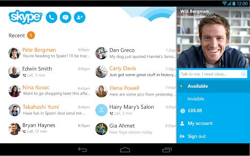 Skype Free IM And video calls App Android Free Download