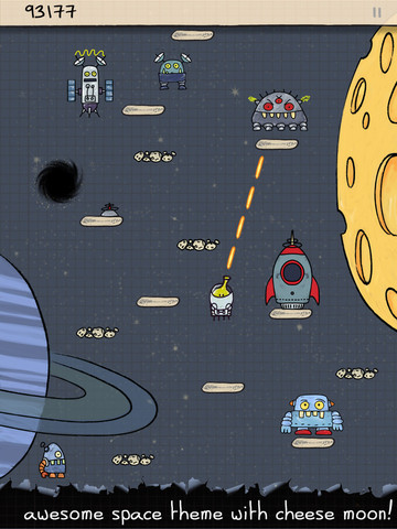 Doodle Jump spel iOS gratis te downloaden