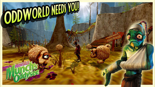 Oddworld Munchs Oddysee spel Android gratis te downloaden